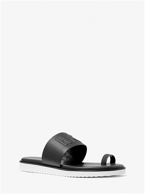 sandale rose michael kors|Rosa Logo Embossed Slide Sandal .